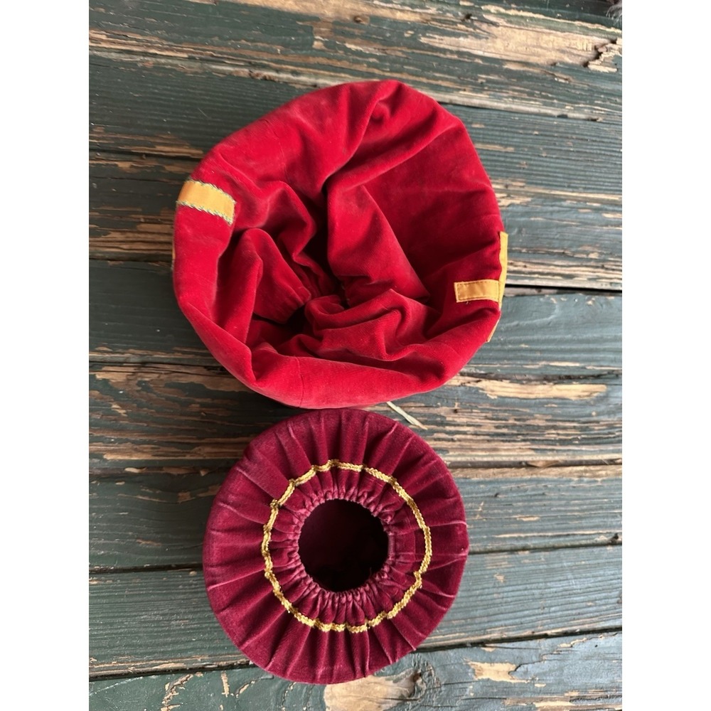 Collection Church Offering Tithe Plates Bowls Rim Velvet Bags Vintage